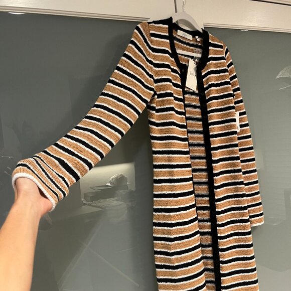 Joie Omer Stripe Long Sleeve Midi Sweater Dress Size M - Picture 7 of 10